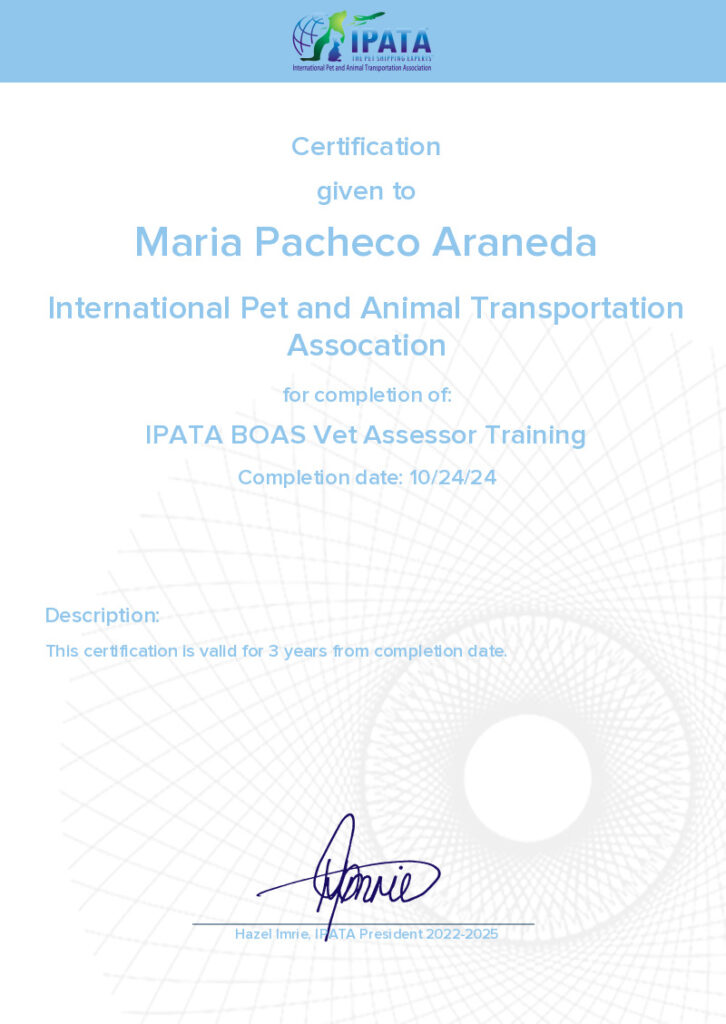 ipata boas certificate